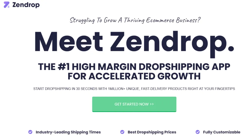 7 best websites for your dropshipping store: Zendrop