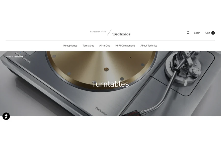 A screenshot of Tecnics’ homepage