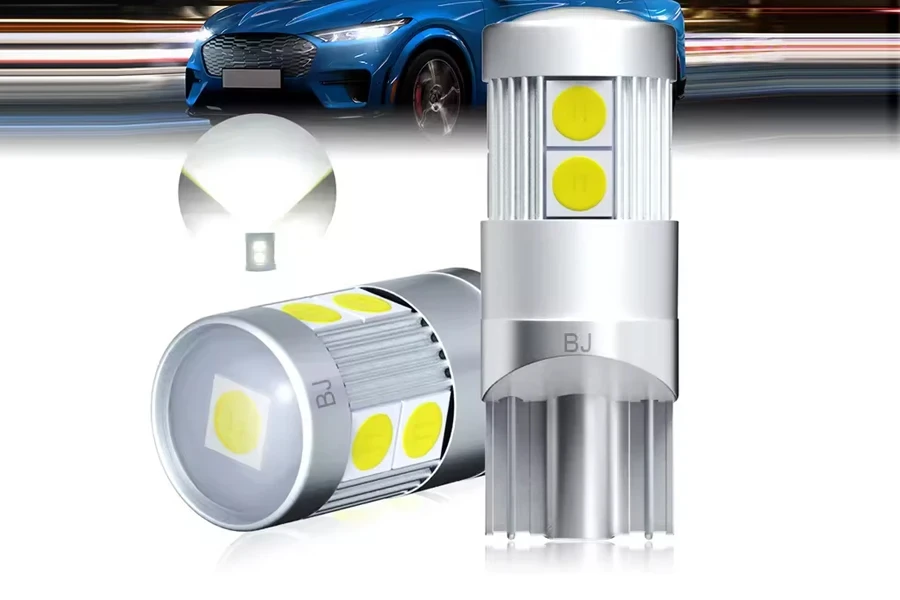 Auto Lighting Systems 3030 9SMD Warm White Car LED Light Canbus Ultra Bright T10 LED Parking Bulb