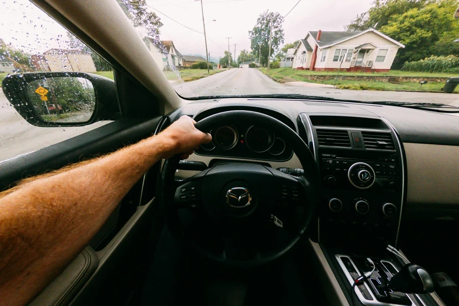 Black Mazda Steering Wheel