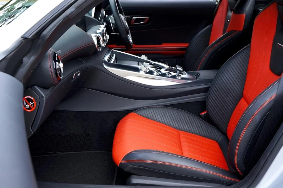 Black and Red Car Interior