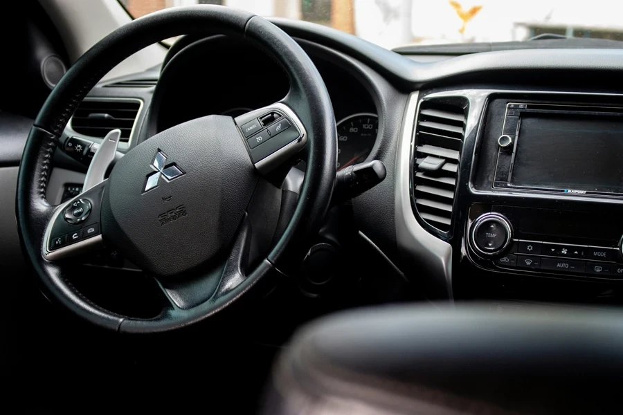 Car black interior