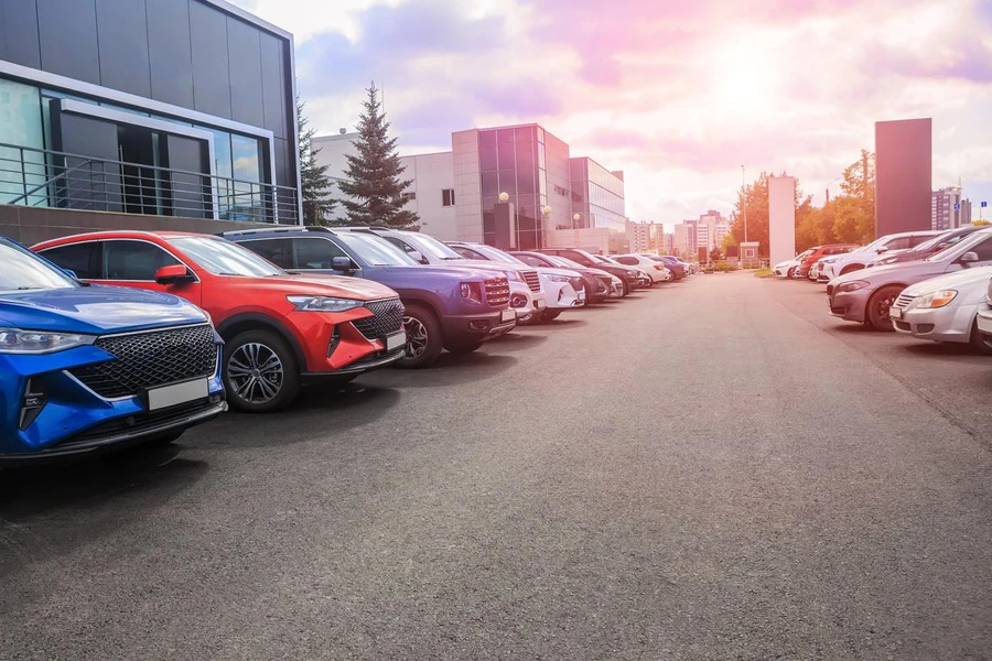 Cars For Sale Stock Lot Row