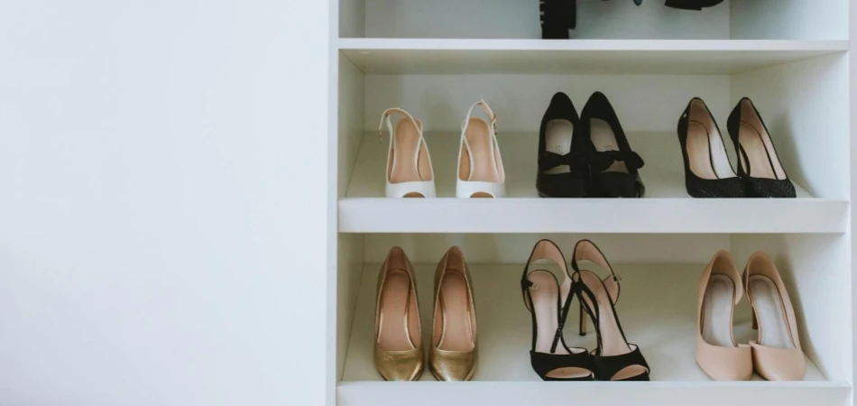 High Heel Female Shoes on the Shelf