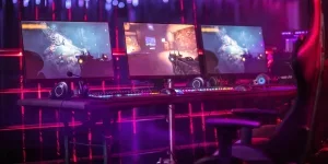 Interior of a gamer room