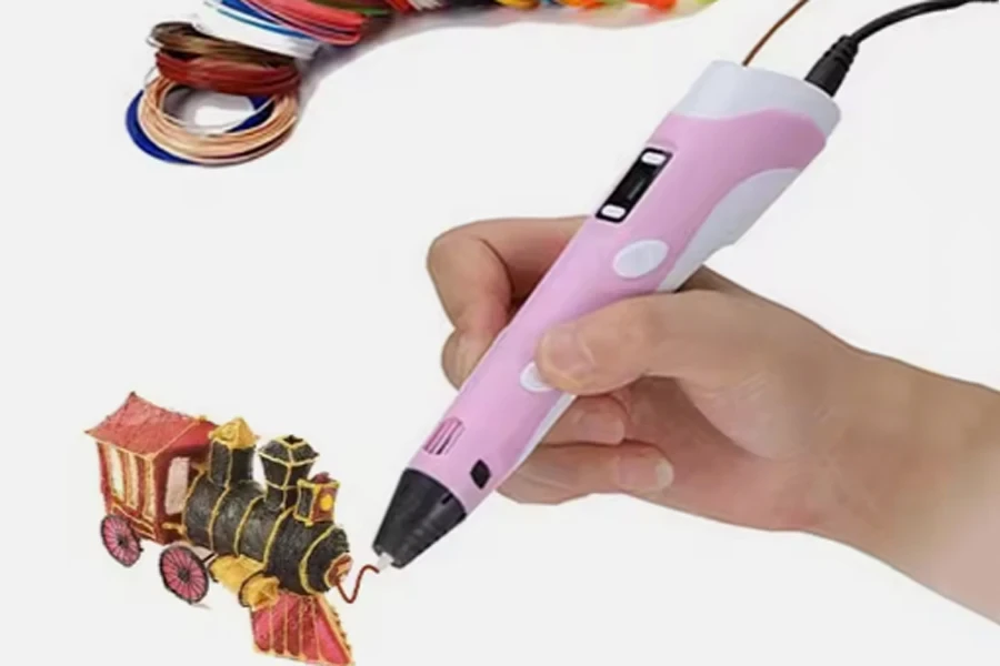 Kid 3D Printing Pen with LCD Display