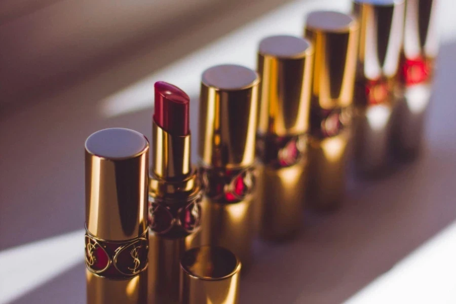 Lipsticks in a Row