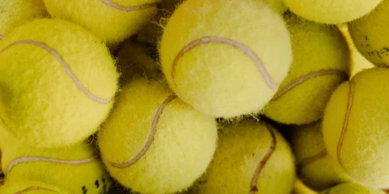 Multiple tennis balls packed together