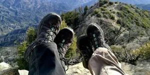 Two Person Wearing Hiking Shoes