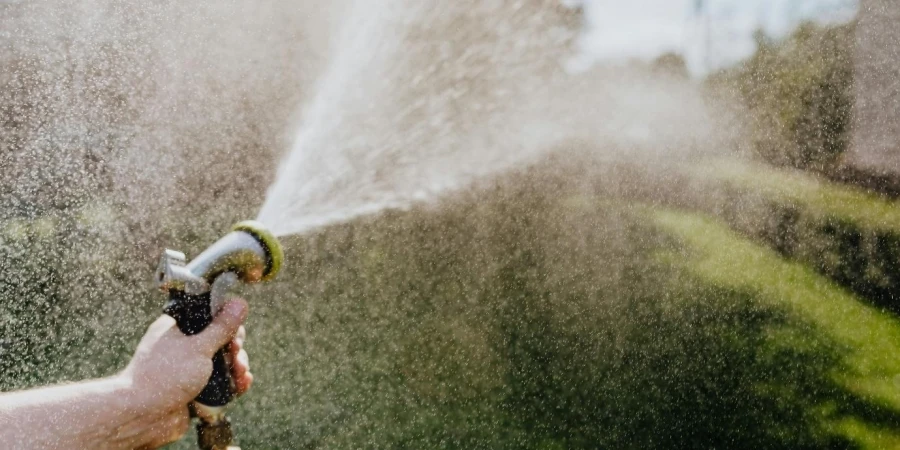 Water Coming out of a Spray Hose