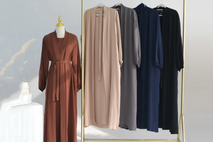 Wholesale Latest 2-Piece Jazz Abaya Set