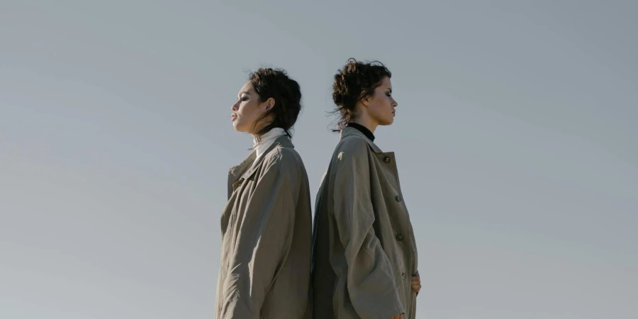 Women in Brown Coat Standing