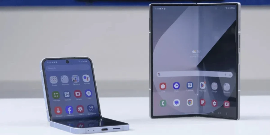 the newly released Samsung flip and fold phones