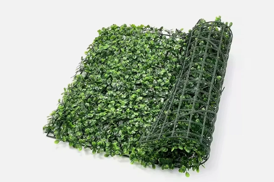 40x60cm Artificial Boxwood Hedge Wall with Milan Grass for Indoor and Outdoor Use