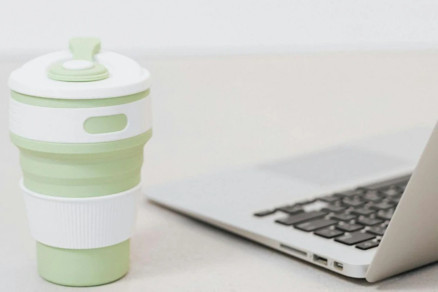 A Green Tumbler on the Table