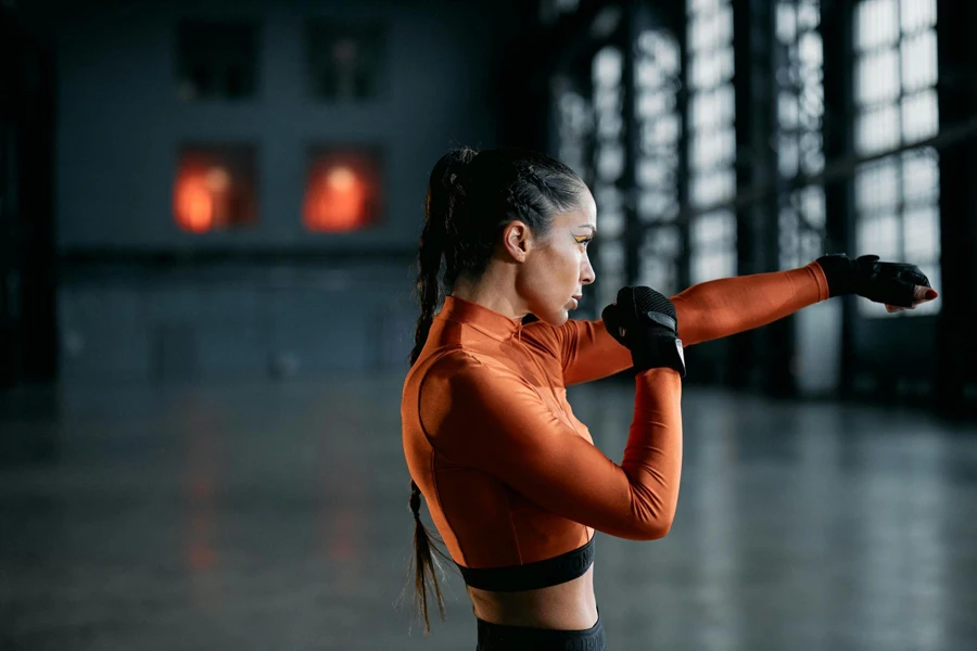 A Woman Punching