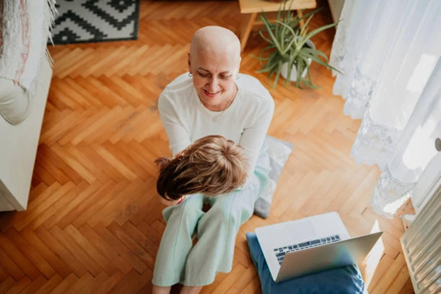 A Woman and a Wig After Chemotherapy