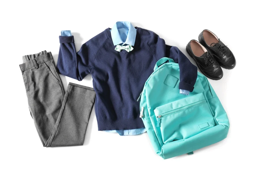 A back-to-school bundle on a white background