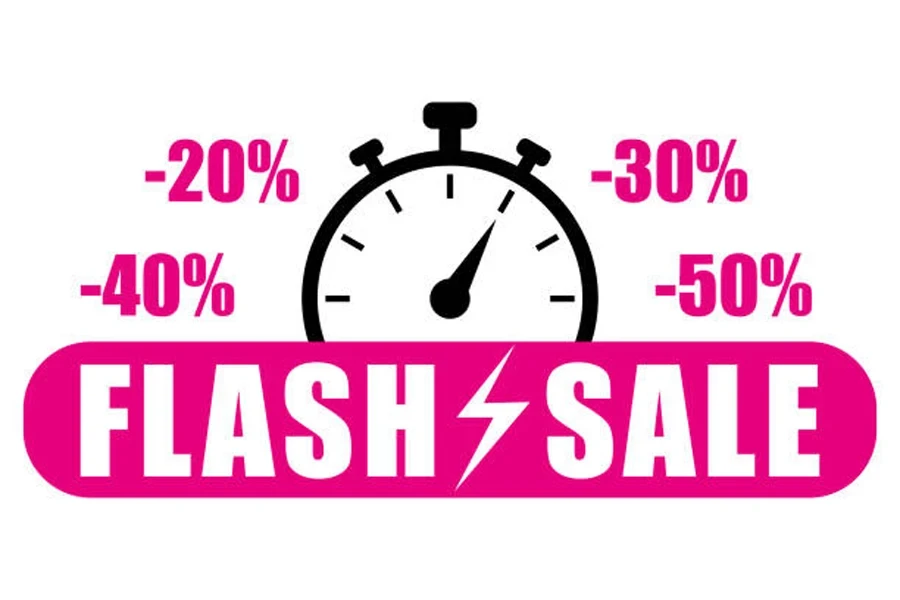 An illustration of a limited-time “flash” sale