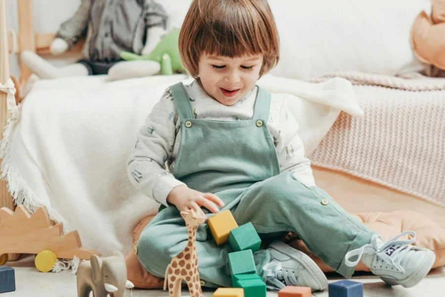 Baby Playing Lego