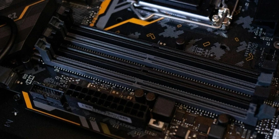 Black and Gray Motherboard