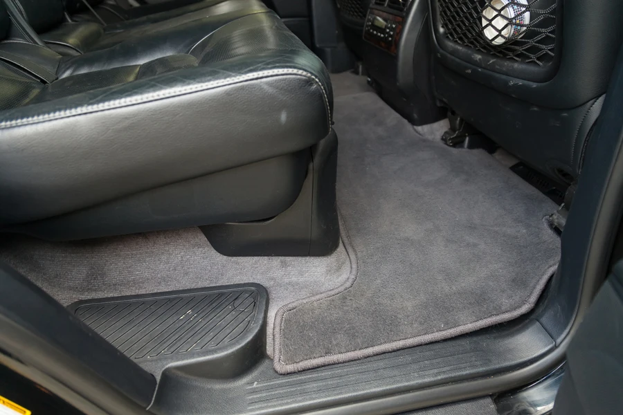 Close-up look of all-weather car floor mat