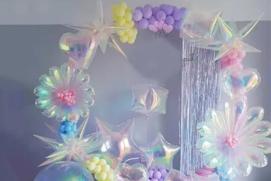 Iridescent 4D Ball Balloons