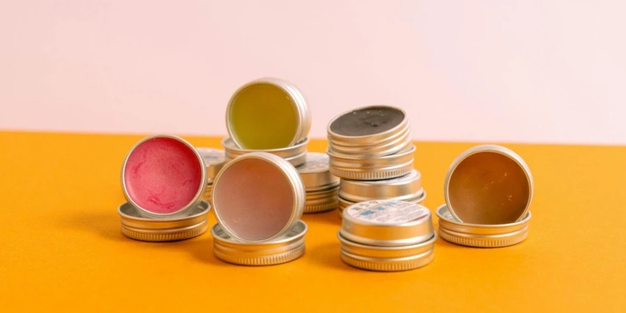 Lip Balms in Can Containers