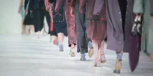 Models Walking on Stage