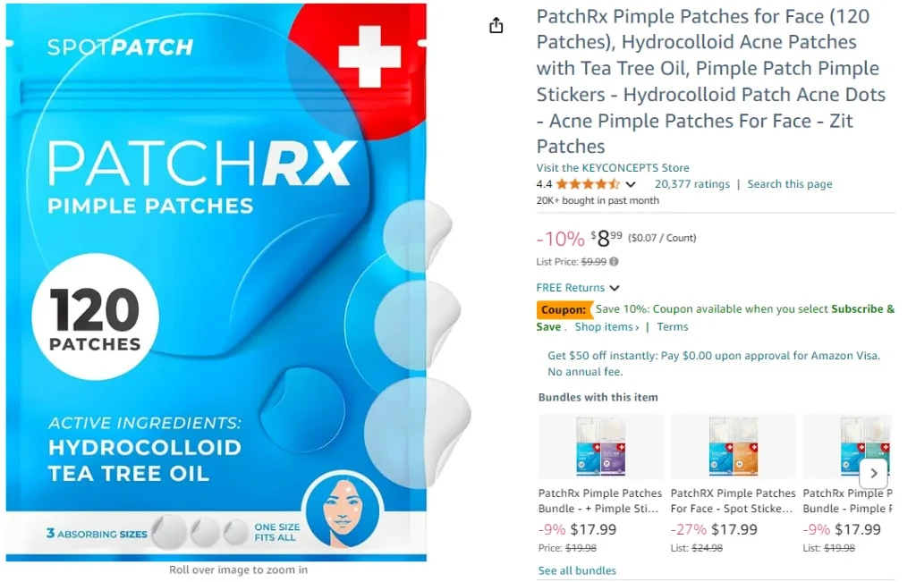 PatchRx Pimple Patches for Face