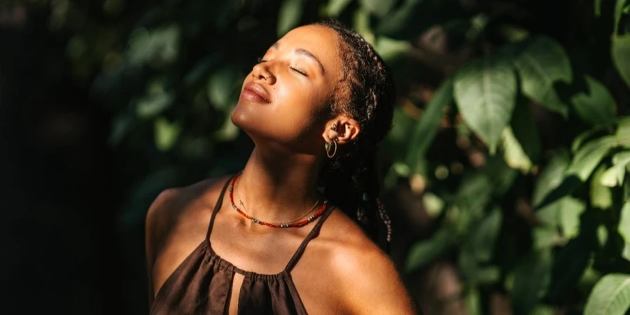 Portrait of a beautiful African woman