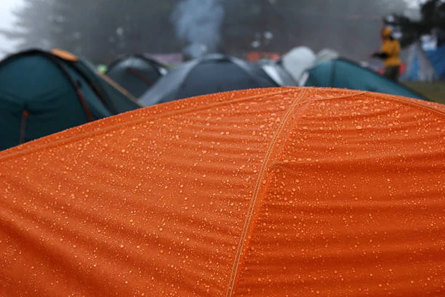 Raindrops on Tent