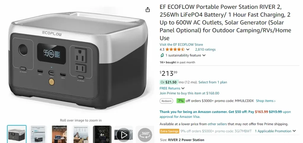 Screenshot of this product in Amazon