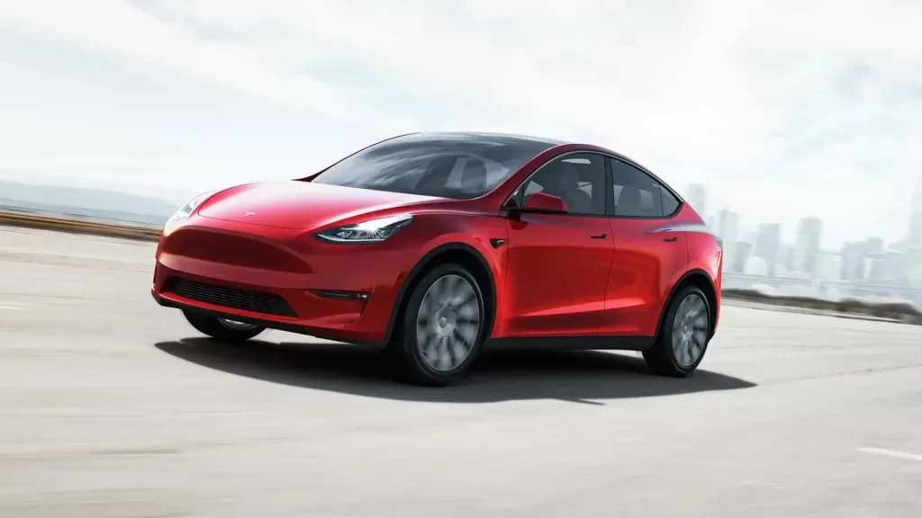 Tesla Model Y action