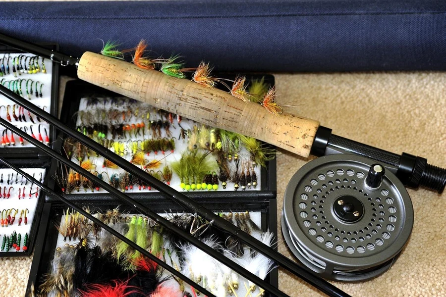 Trout Flies and Fly Rod