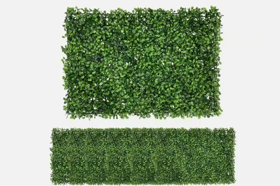 UV Protection Artificial Boxwood Hedge Wall Panels for Privacy Fence and Outdoor Decor