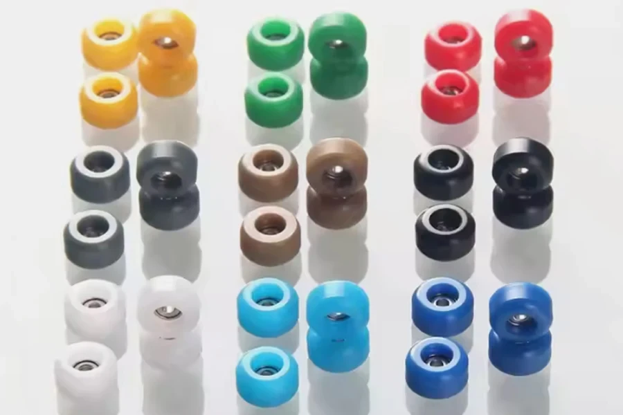 Wholesale professional finger skateboard wheels CNC fingerboard wheels with bearing