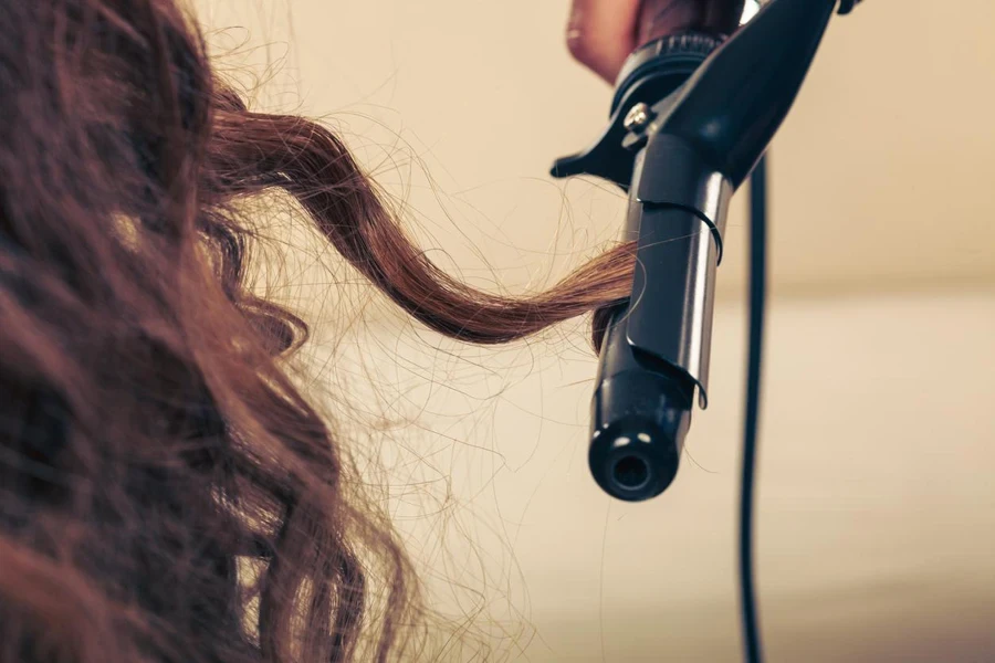 Woman Doing Hairstyle