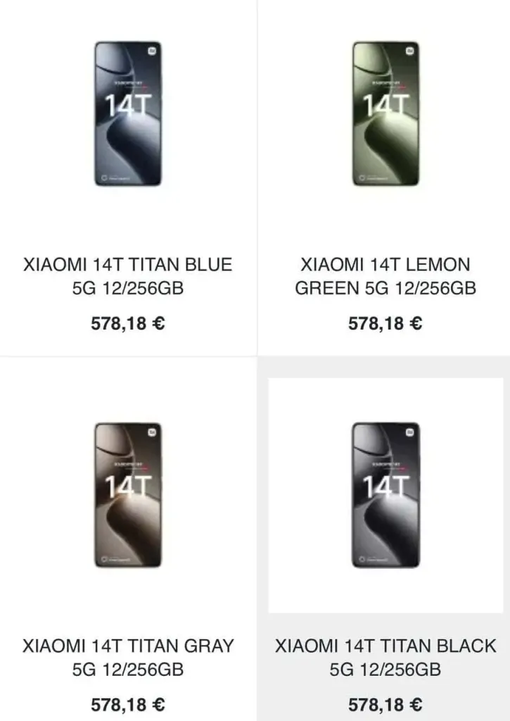 Xiaomi 14T series prices 1