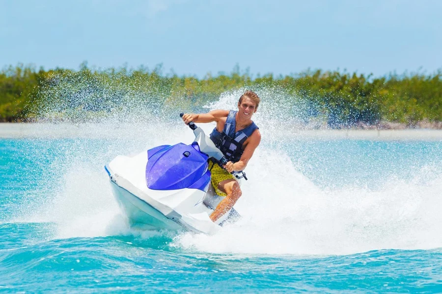 a man on jetski