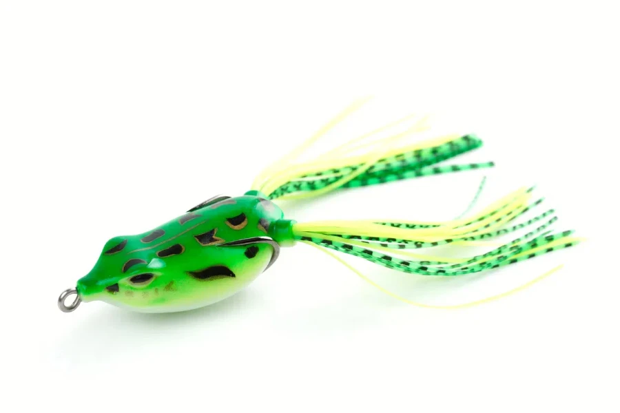 A silicone frog topwater bait