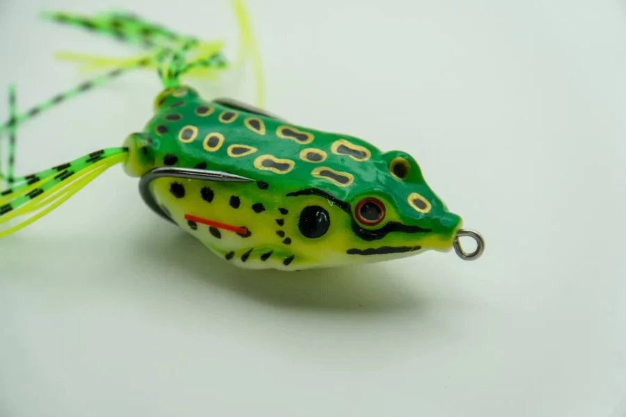 A small frog lure with a hook