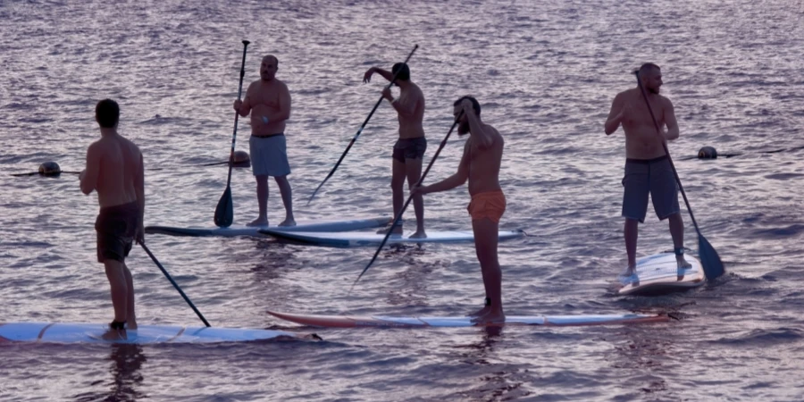 board meeting, social gathering, paddle board