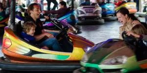 bumper car, fair, bumper