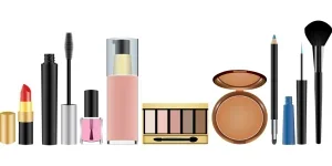 los cosméticos, el maquillaje, una mujer