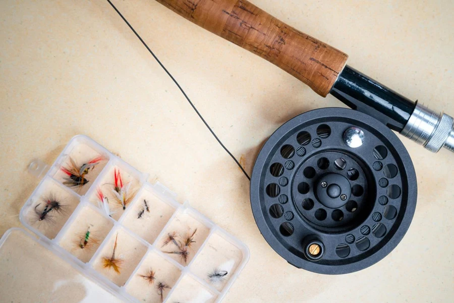 fly fishing rod with reel