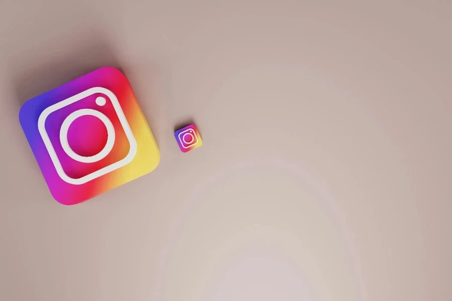 Instagram logo on a neutral background