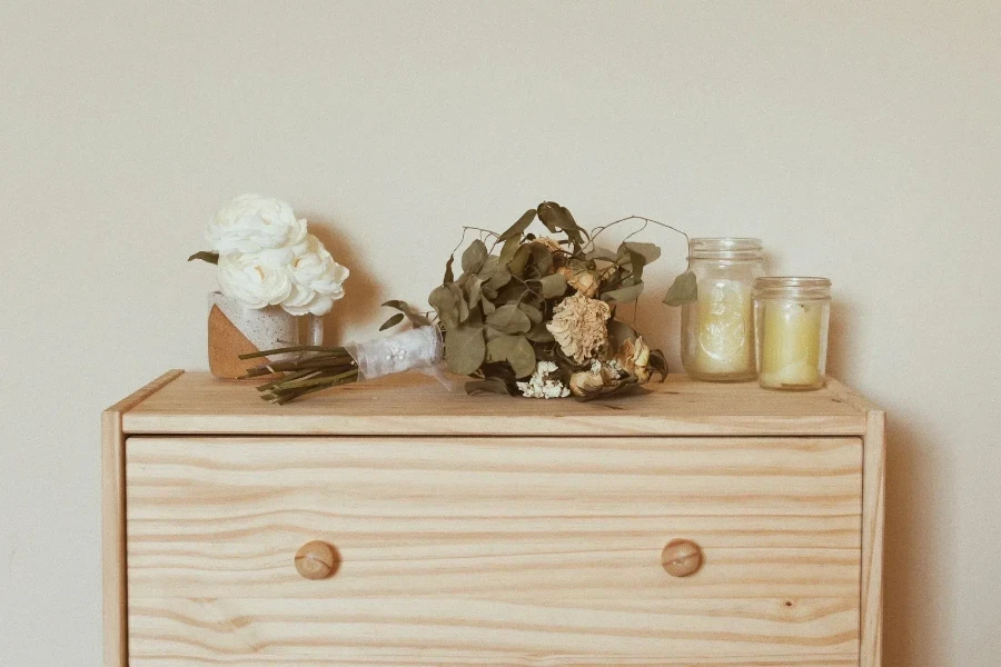 Light wood dresser for bedroom