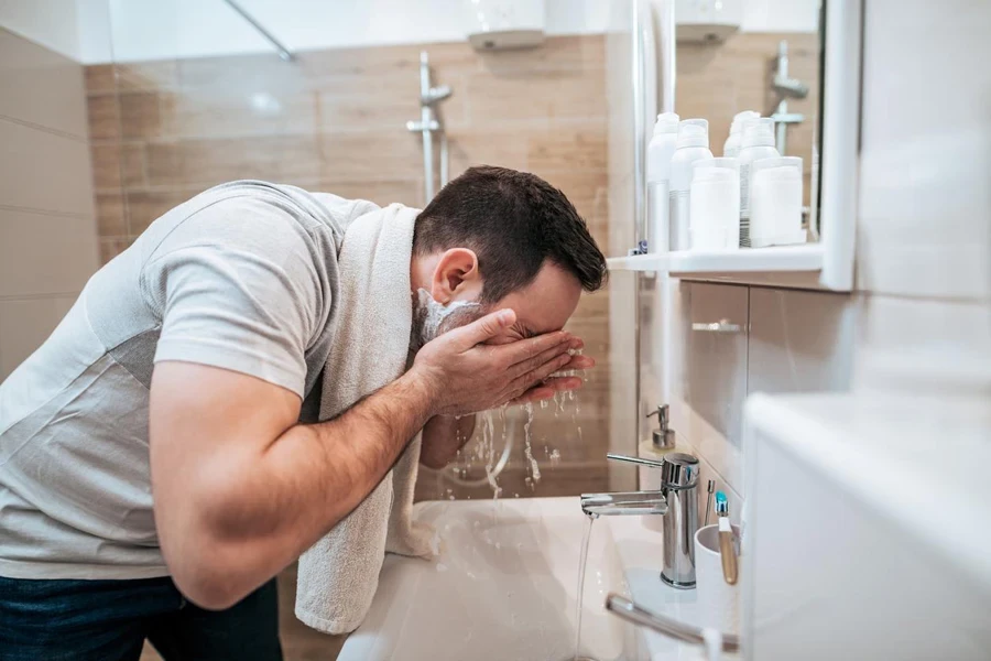 men's face wash