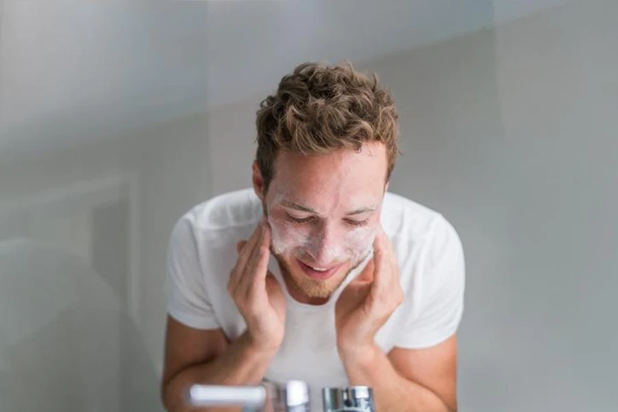 men's face wash